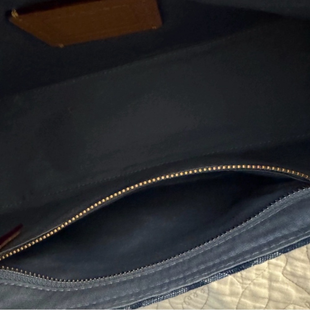 Vintage Coach Denim Shoulder Bag - Picture 5 of 11
